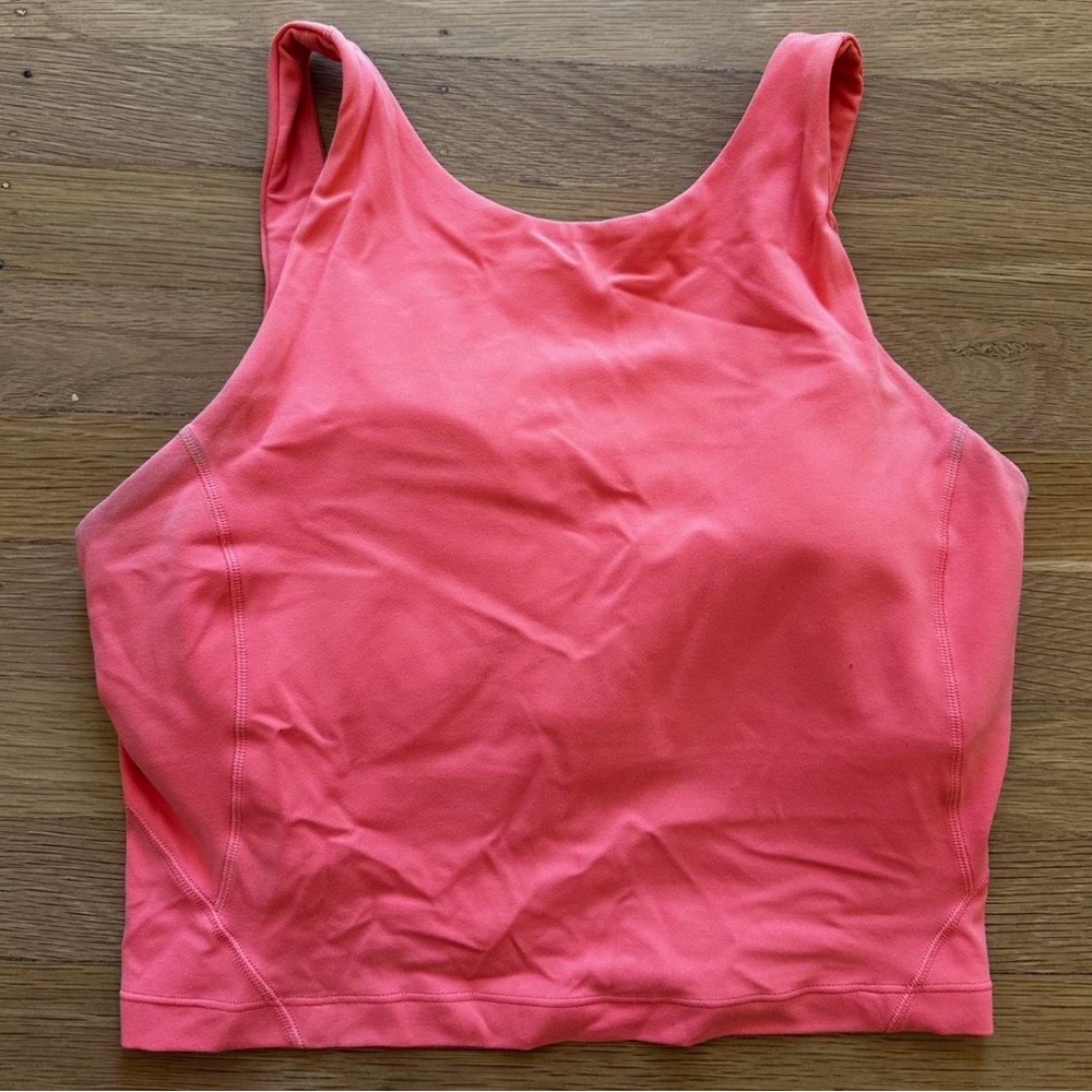 Women’s Lululemon Coral Cropped Tank Top/Sports Bra